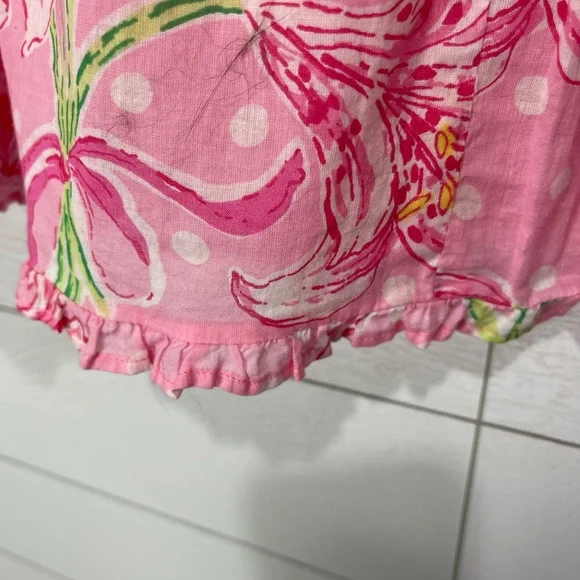 Lilly Pulitzer Pink Print Skirt Size 6 - Picture 7 of 12